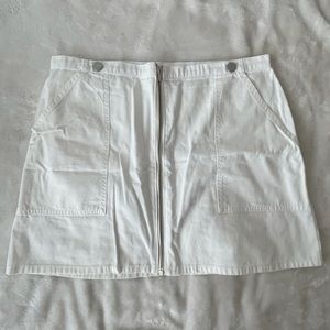 Mini A-Line Denim Skirt